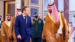 ولیعهد عربستان و رئیس‌جمهوری فرانسه