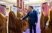 Suudi Arabistan Veliaht Prensi Muhammed bin Selman ve Fransa Cumhurbaşkanı Emmanuel Macron