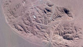 Fotoğraf, İran'da Fordo nükleer tesisinin uydudan görüntüsüdür.