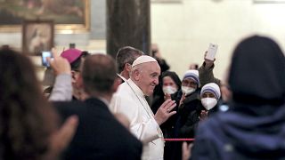 Öt év elteltével ismét Leszboszra utazott Ferenc pápa