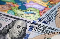 طرح دلار آمریکا و نقشه ایران