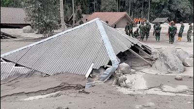 Indonesia Volcano Damage