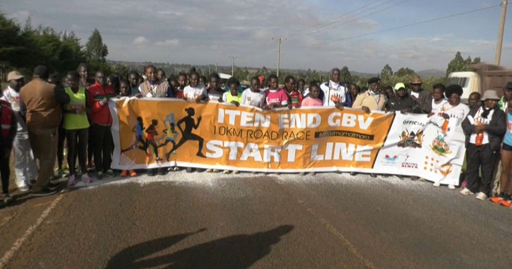 Kenya's athletes run against gender-based violence