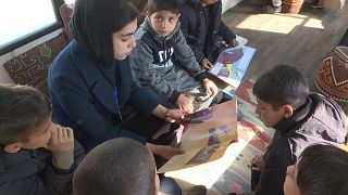 مكتبة متنقلة في العاصمة الأفغانية كابل