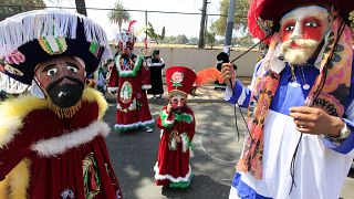 Baile y color: así fue el primer gran Desfile de Chinelos en México