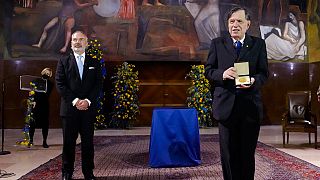 Giorgio Parisi riceve il premio Nobel per la Fisica 2021 alla Sapienza di Roma