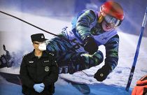 یکی از آفیش های تبلیغاتی بازیهای المپیک در چین 