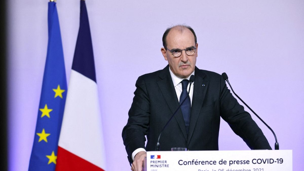 Le Premier ministre français Jean Castex à Paris, le 06/12/2021
