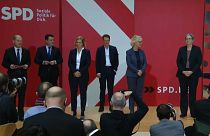 Germany's future chancellor Olaf Scholz presents SPD ministers for a new coalition government