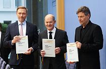 Christian Lindner,  Olaf Scholzand and Robert Habeck