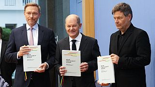 Christian Lindner,  Olaf Scholzand and Robert Habeck