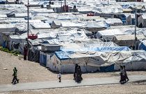 مخيم روج في سوريا.