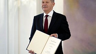 Olaf Scholz tras ser elegido canciller de Alemania