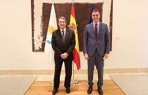 O Πρόεδρος της Δημοκρατίας Νίκος Αναστασιάδης σε συνάντηση με τον Πρωθυπουργό της Ισπανίας Pedro Sánchez.