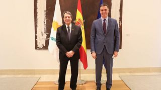 O Πρόεδρος της Δημοκρατίας Νίκος Αναστασιάδης σε συνάντηση με τον Πρωθυπουργό της Ισπανίας Pedro Sánchez.