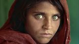 'Afghan Girl' is one of more than 150 photos featured at the Steve McCurry exhibition at Maillol museum in Paris