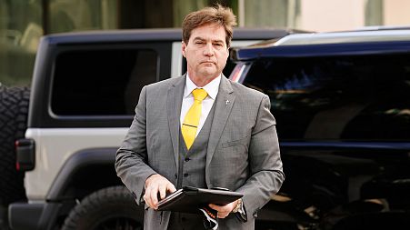 Dr. Craig Wright arrives at the Federal Courthouse, Tuesday, Nov. 16, 2021, in Miami. Wright has claimed to be Satoshi Nakamoto, the inventor of Bitcoin.