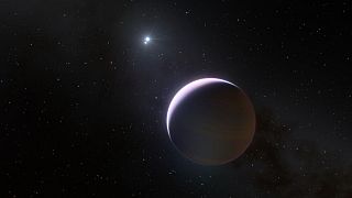 تصویری هنری از سیاره که بی‌قنطورس‌بی (b Centauri b) نام دارد