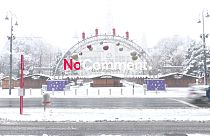 Le marché de Noël de Vienne sous la neige