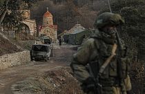 Dağlık Karabağ'da Rus barış gücü askeri (Arşiv)