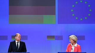Première rencontre officielle entre le nouveau chancelier allemand et la présidente de la Commission européenne