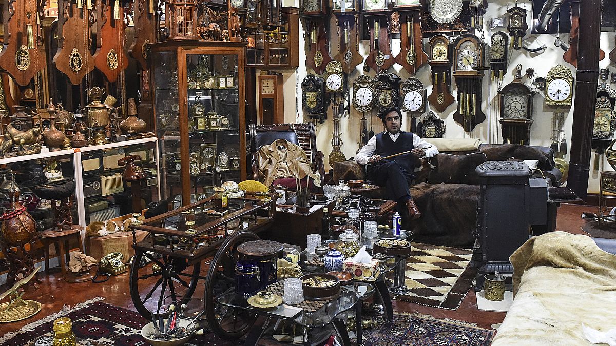 Hundreds of antique clocks can be found in Gul Kakar's collection in Quetta, Pakistan 