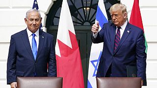 Eski ABD Başkanı Donald Trump ile Eski İsrail Başbakanı Binyamin Netanyahu (Arşiv)