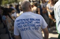 Impfgegner-Demo in Marseille im August 2021