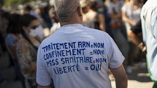 Impfgegner-Demo in Marseille im August 2021