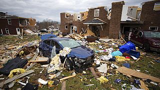 La ville de Bowling Green dans le Kentucky après le passage de la tornade (11/12/21)
