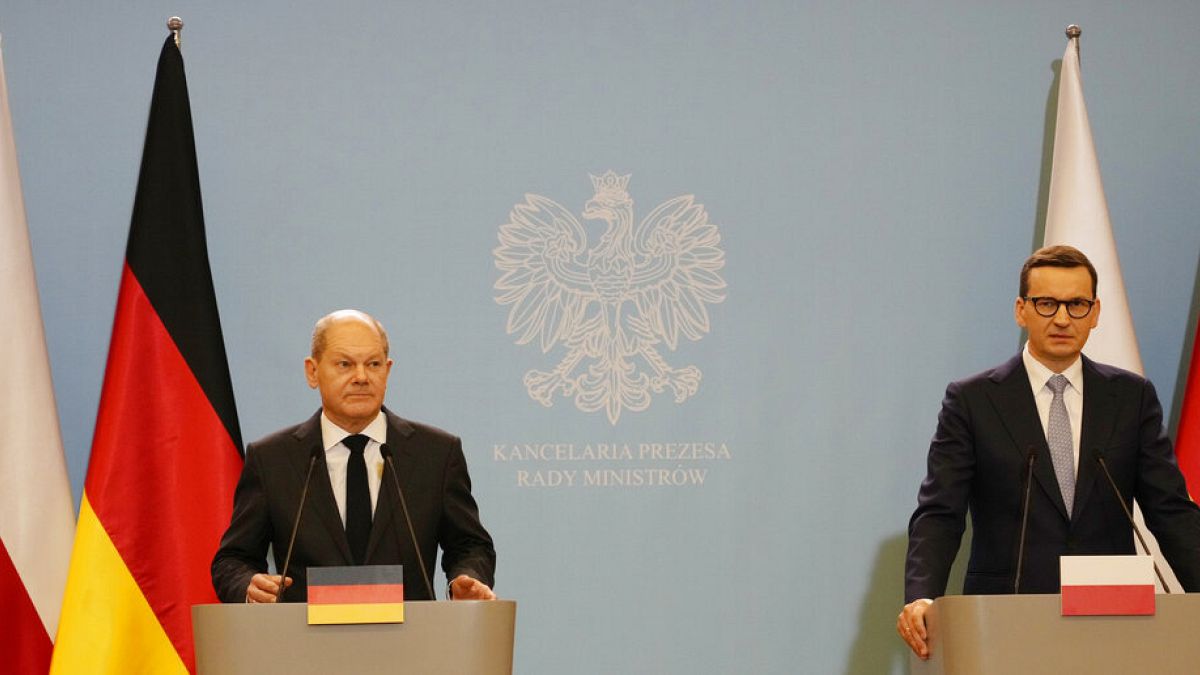 O νέος Καγκελάριος της Γερμανίας Όλαφ Σολτς επισκέπτεται την Πολωνία