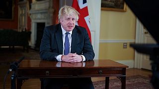 Boris Johnson lors de son allocution télévisée depuis Downing Street, dimanche 12 décembre