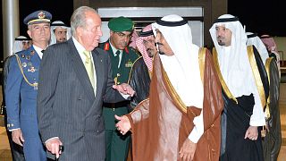 خوان كارلوس والملك السعودي سلمان بن عبد العزيز