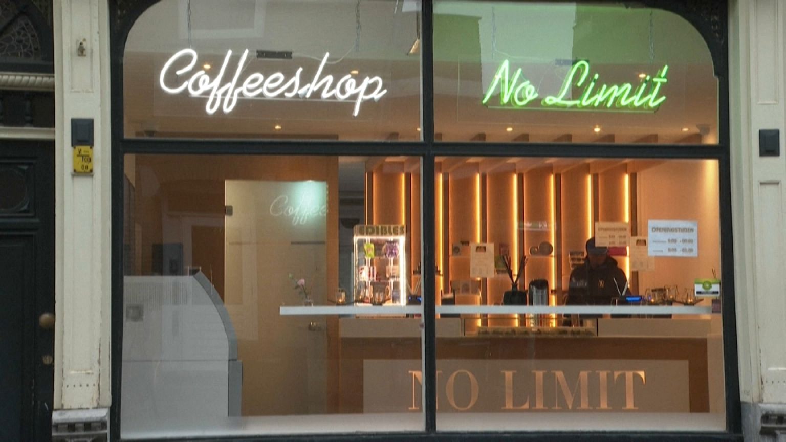 The 'No Limit' Coffeeshop in The Hague.
