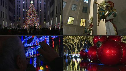 New York Christmas lights welcome the festive season