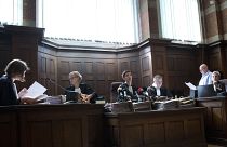 صورة أرشيفية لأعضاء محكمة في بلجيكا