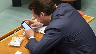 Der niederländische Rechtspopulist Thierry Baudet bei einer Parlamentssitzung in Den Haag, 01.04.2021