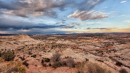 Views from the Southwest Chief train, US.