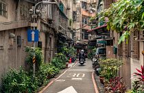 الصورة من شارع في تايوان