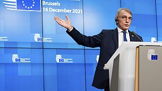 Der Präsident des Europäischen Parlaments, David Sassoli, beim EU-Gipfel