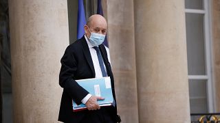 Le ministre français des Affaires étrangères Jean-Yves Drian, 15 décembre 2021