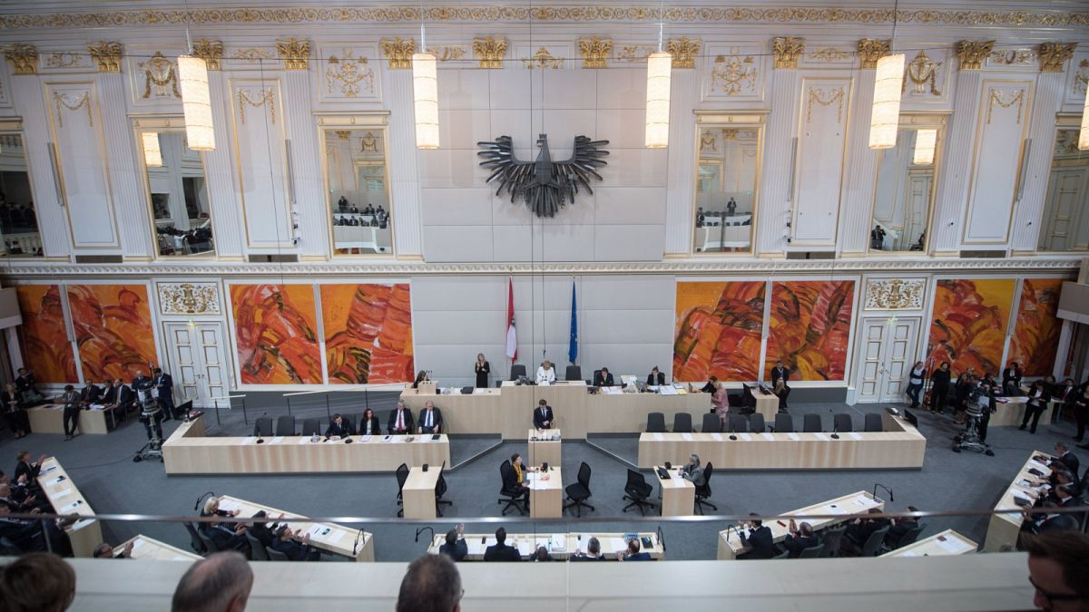 A bécsi parlament alsóháza a Hofburg-palotában