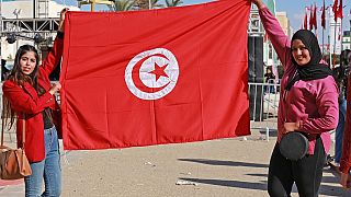 Hundreds protest in Tunisia on anniversary of revolution