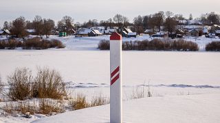 Die lettisch-belarussische Grenze