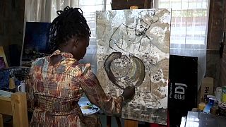 South Sudan artist pomotes women's art
