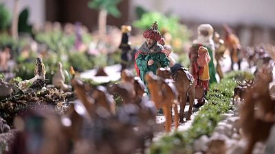 Each year in the city of Santa Lucía, more than 40 houses open their doors to display spectacular Christmas nativity scenes