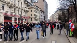 Tens of thousands of protesters have taken to the streets every Saturday in Vienna in past weeks, to protest against Covid-19