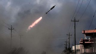 عکس آرشیوی از یک حمله راکتی در عراق