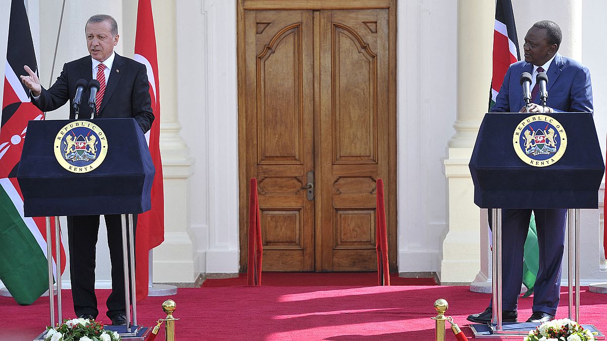 Cumhurbaşkanı Eroğan ve Kenya Cumhurbaşkanı Kenyatta   