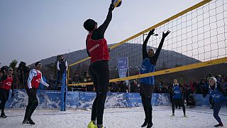Hungary trades sand for snow at its winter volleyball championship
